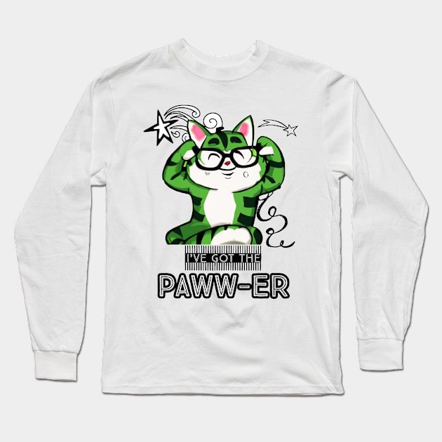 Cat Hulk Got The PAWW-ER Long Sleeve T-Shirt by JusstTees